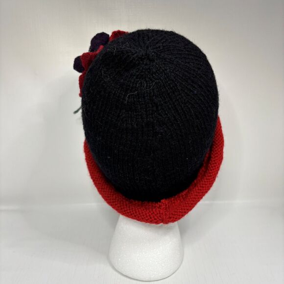 Womens Knit Boho Artsy Cloche Hat Small Medium Statement Eclectic Unique main image 6